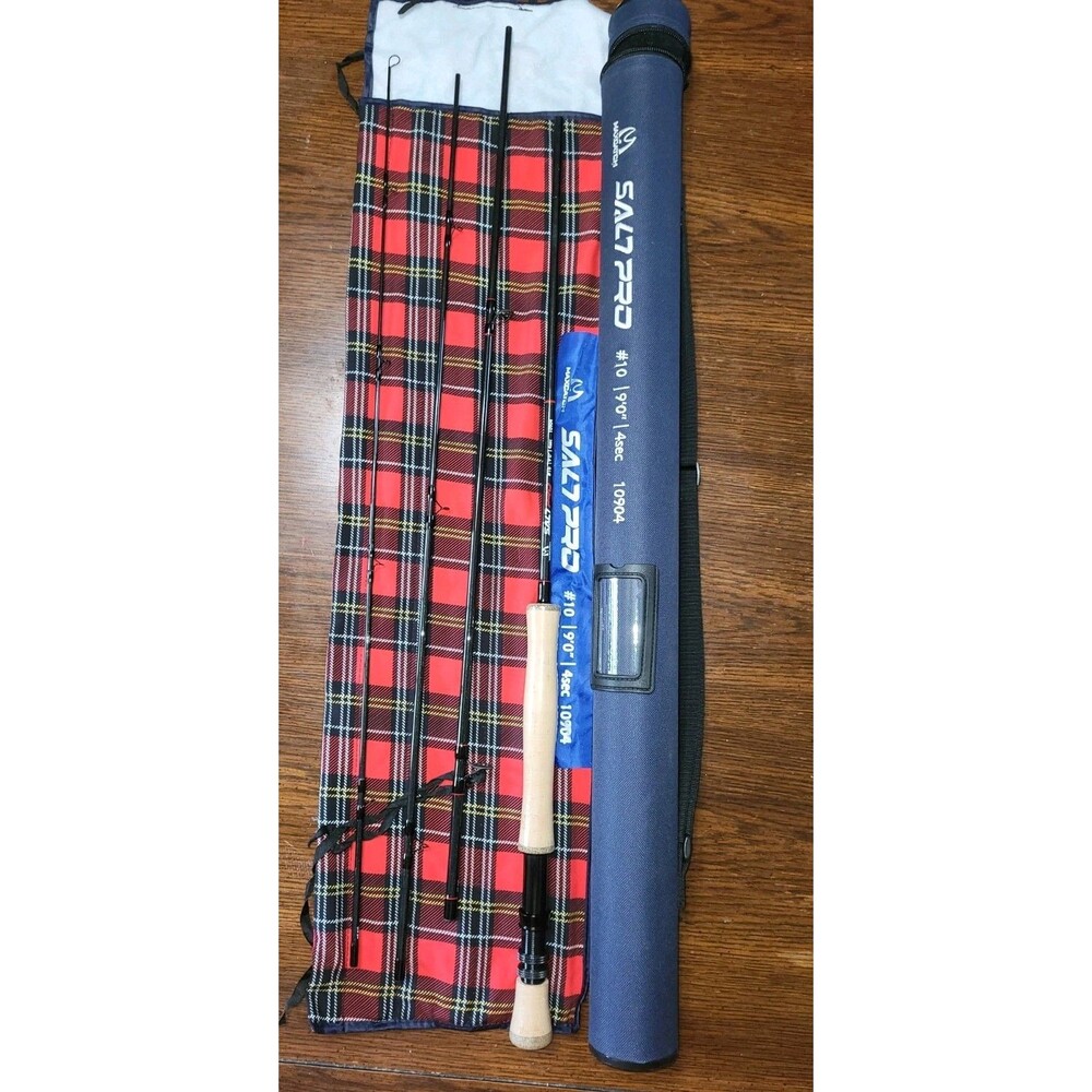 NEW Maxcatch SaltPro Saltwater Fly Rod 9ft 10wt 4pc Fast Action IM10 with Tube